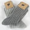 Ponožky sibiřky vlněné Alpaca silver 2 páry